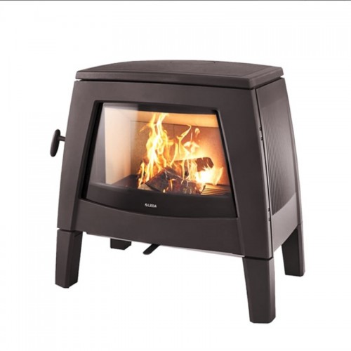 Apella - litinová krbová kamna černý lak Krbová kamna